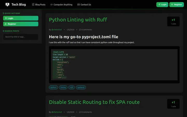 Computer Anything Blog home page